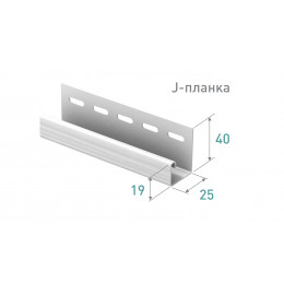 J-планка Ю‑Пласт Каштановый