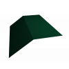 Планка конька плоского 190х190х2000 0,4 PE с пленкой RAL 6005 Зелёный мох