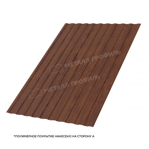 Профлист С-8х1150-A 0,5 мм ECOSTEEL Морёный дуб