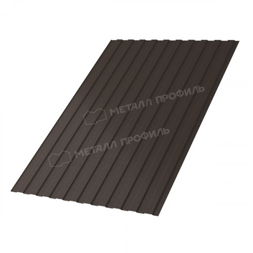 Профлист С-8х1150-B 0,5 мм VALORI Dark Brown Тёмно-коричневый