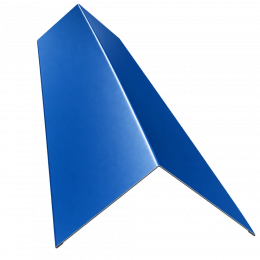 Планка конька плоского 145х145х2000 0,4 PE с пленкой RAL 5005 Сигнальный синий