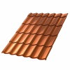 Металлочерепица Ламонтерра X AGNETA 0,5 мм Copper Медный