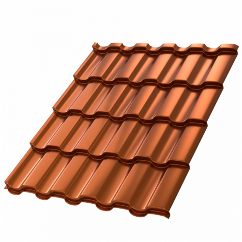 Металлочерепица Монтекристо AGNETA 0,5 мм Copper Медный