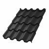Металлочерепица Монтерроса VALORI 0,5 Dark Grey Тёмно-серый